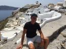 Steve with Oia, Santorini in the background 